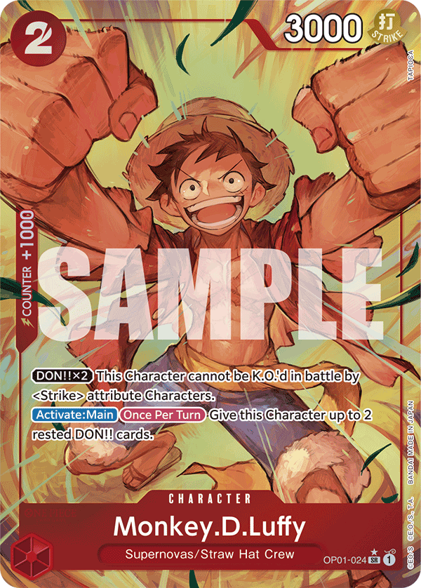 Monkey.D.Luffy One Piece card