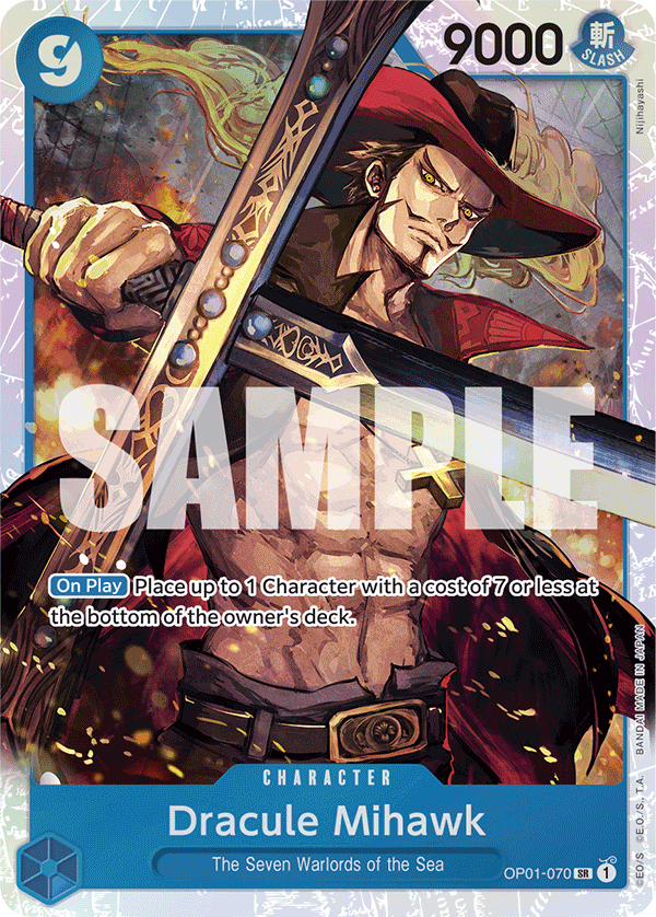 Dracule Mihawk One Piece card