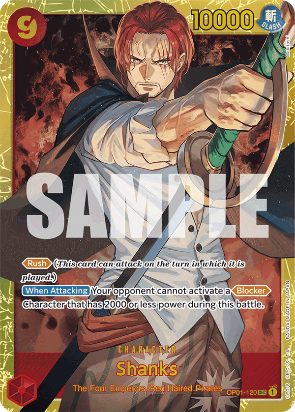 Shanks One Piece card
