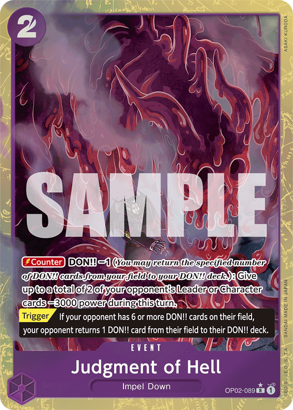 Judgment of Hell One Piece card