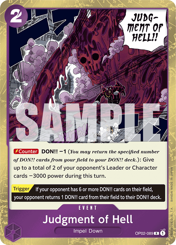 Judgment of Hell One Piece card