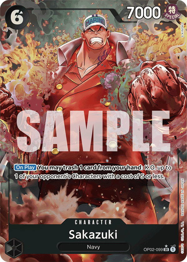 Sakazuki One Piece card