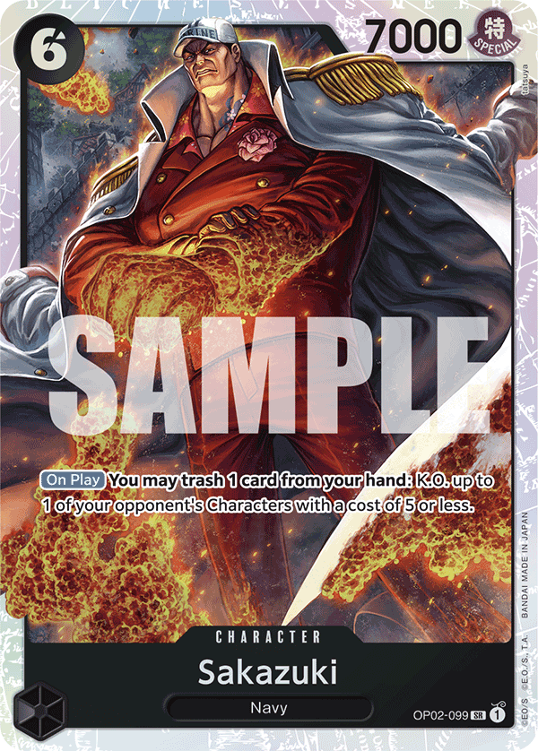 Sakazuki One Piece card