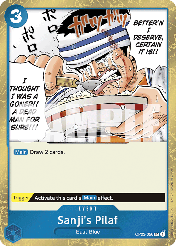 Sanji's Pilaf One Piece card