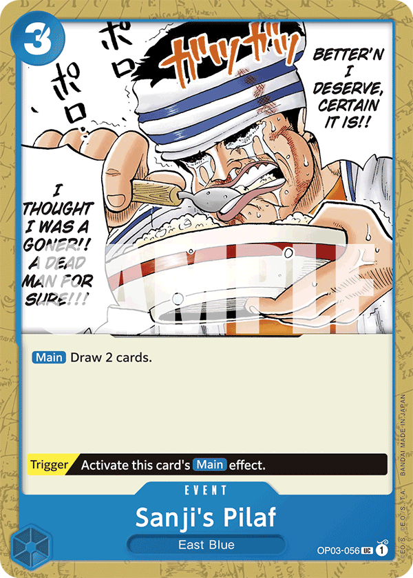 Sanji's Pilaf One Piece card