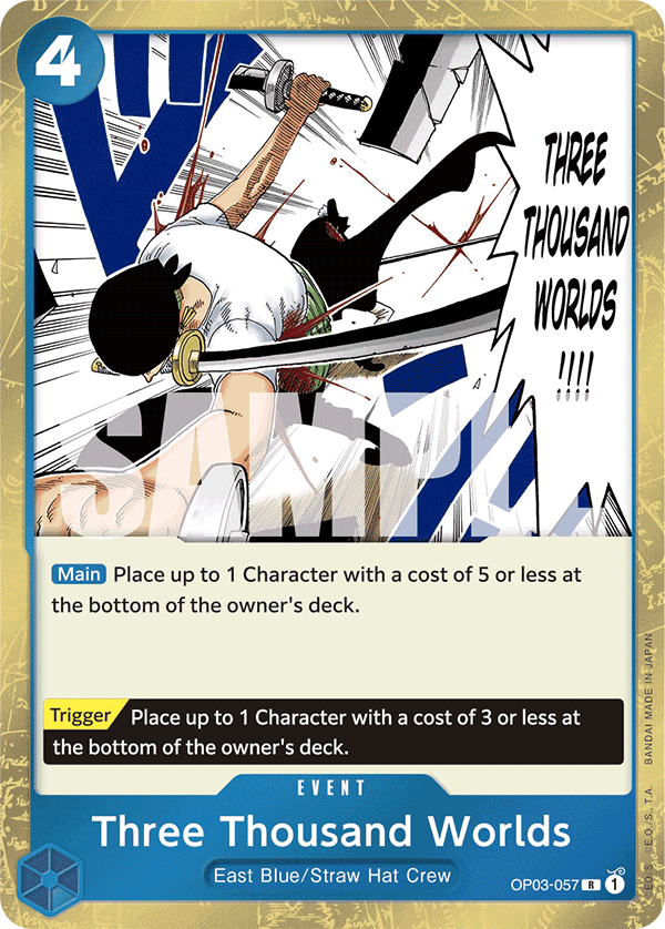 Three Thousand Worlds One Piece card