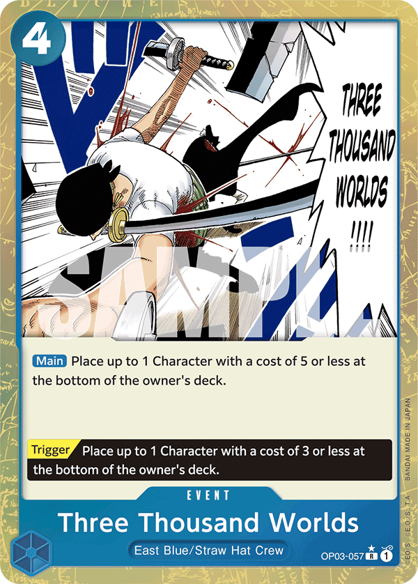 Three Thousand Worlds One Piece card