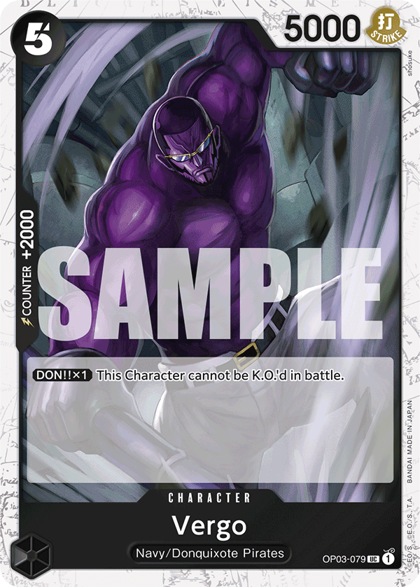 Vergo One Piece card