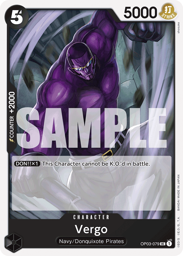 Vergo One Piece card
