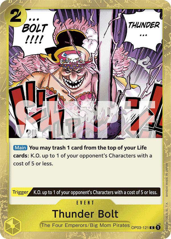 Thunder Bolt One Piece card