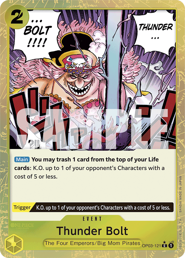 Thunder Bolt One Piece card