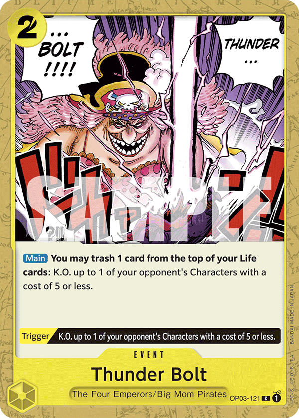 Thunder Bolt One Piece card