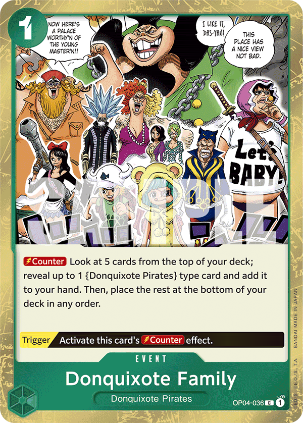 Donquixote Family One Piece card
