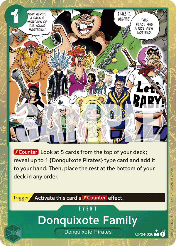 Donquixote Family One Piece card