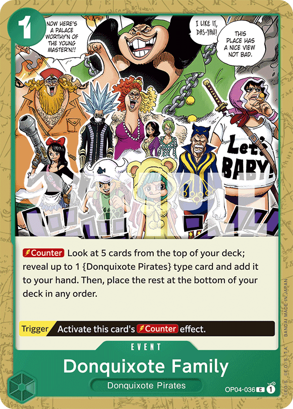 Donquixote Family One Piece card