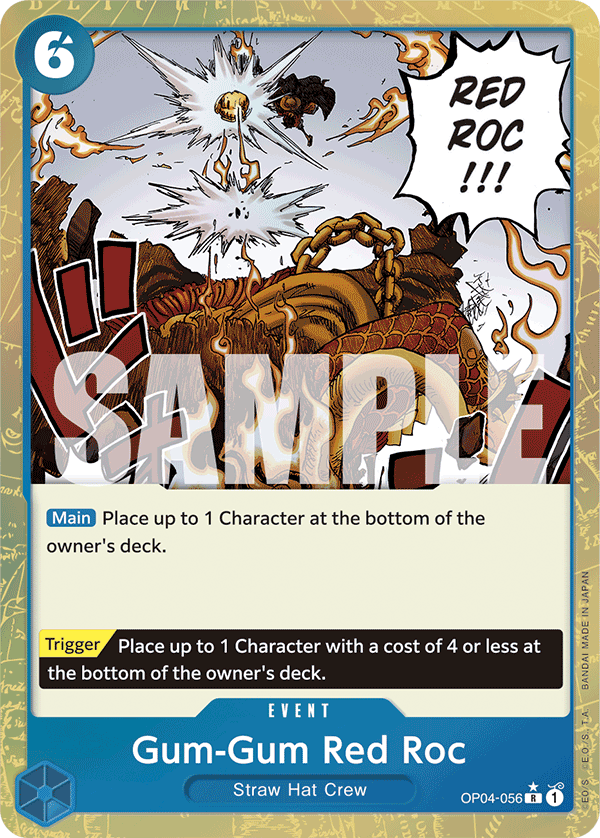 Gum-Gum Red Roc One Piece card