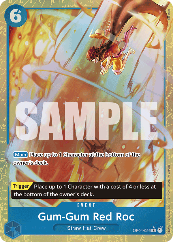 Gum-Gum Red Roc One Piece card