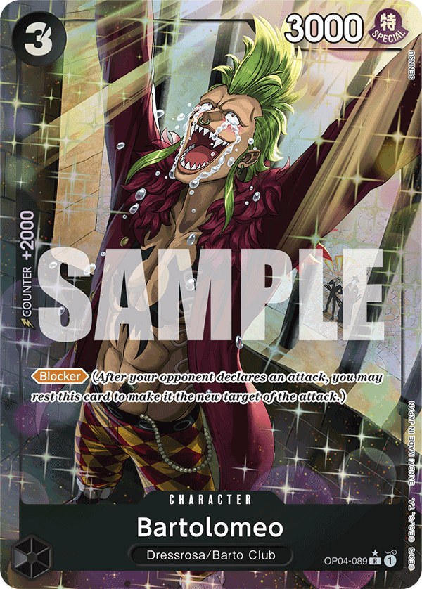 Bartolomeo One Piece card