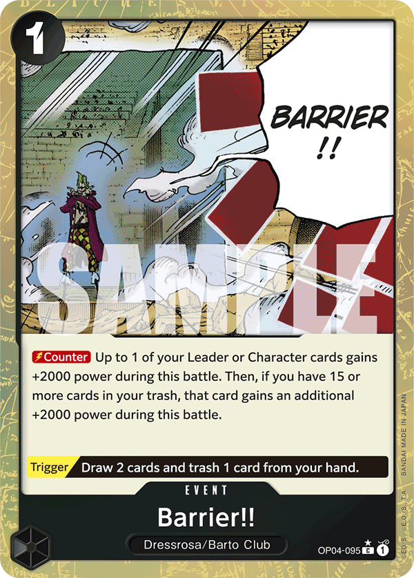 Barrier!! One Piece card