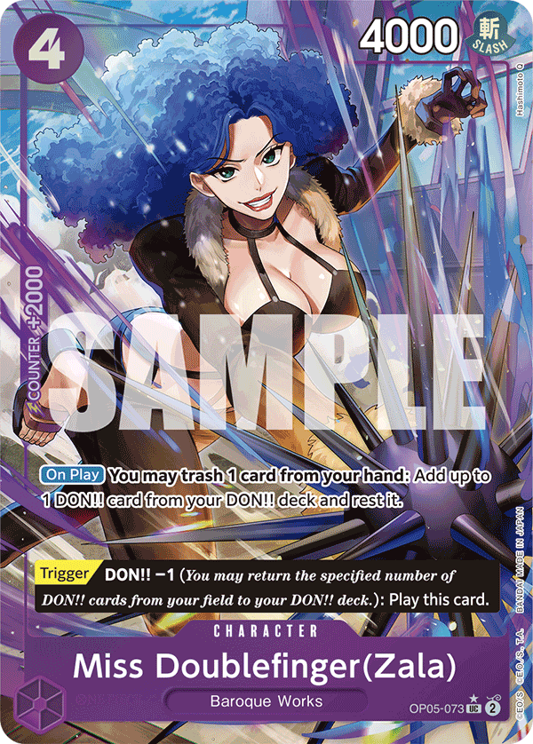 Miss Doublefinger(Zala) One Piece card