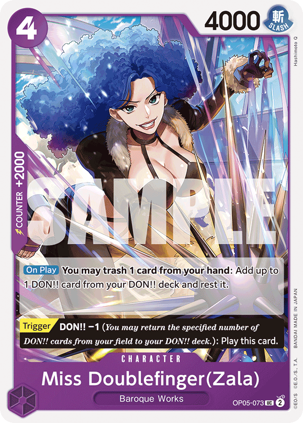 Miss Doublefinger(Zala) One Piece card
