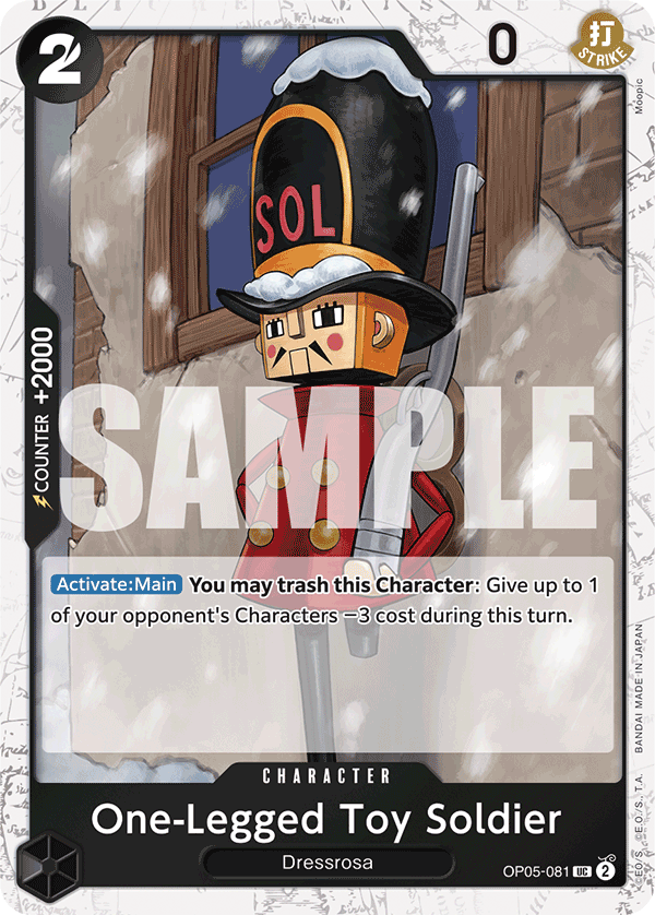 One-Legged Toy Soldier One Piece card