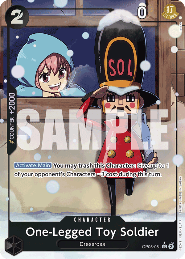 One-Legged Toy Soldier One Piece card