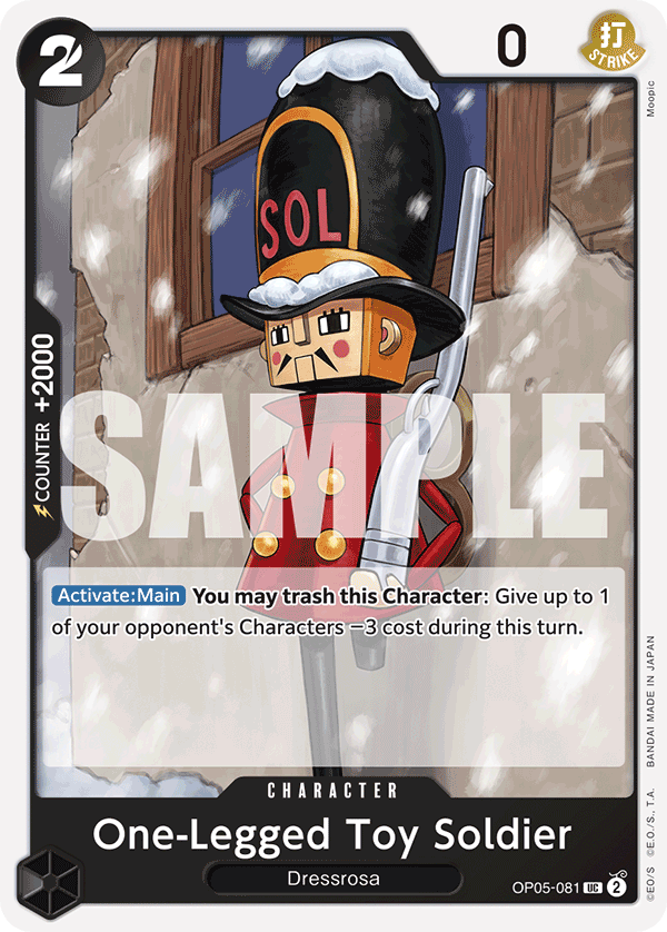 One-Legged Toy Soldier One Piece card