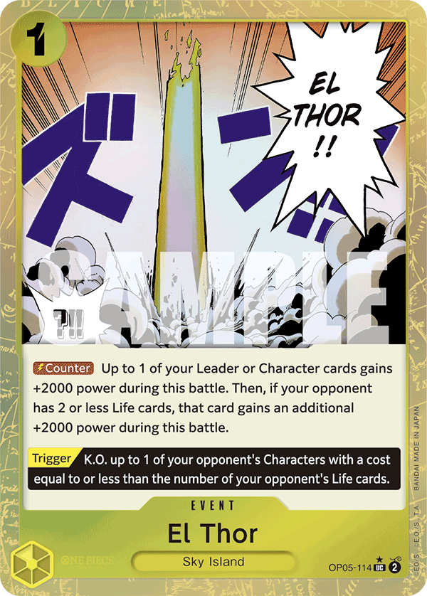 El Thor One Piece card