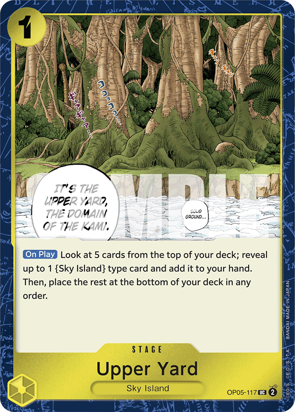 Upper Yard One Piece card