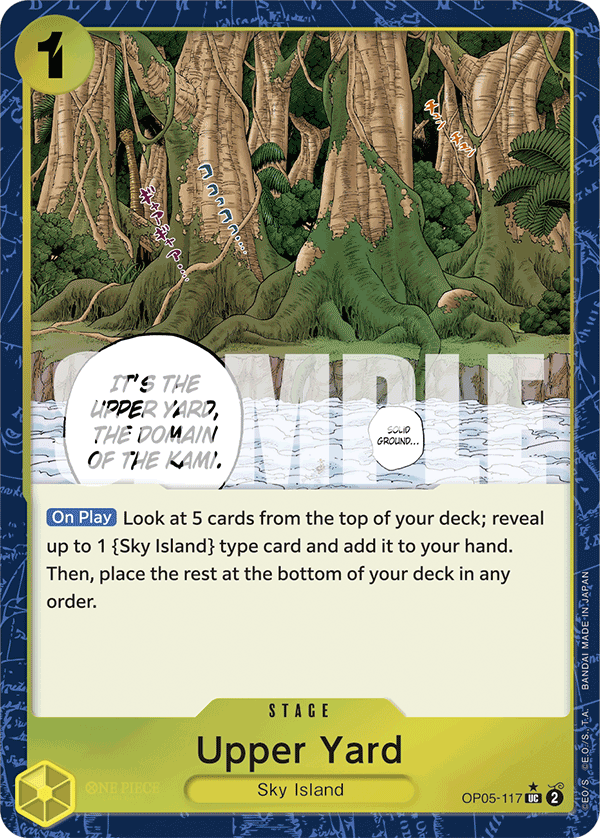 Upper Yard One Piece card