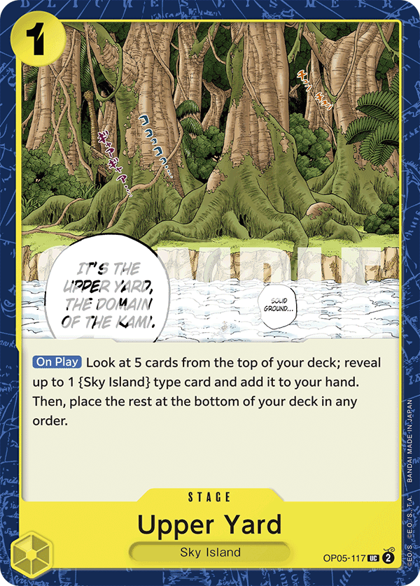 Upper Yard One Piece card