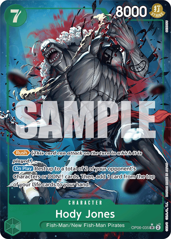 Hody Jones One Piece card