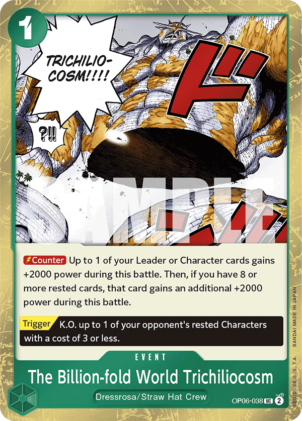 The Billion-fold World Trichiliocosm One Piece card