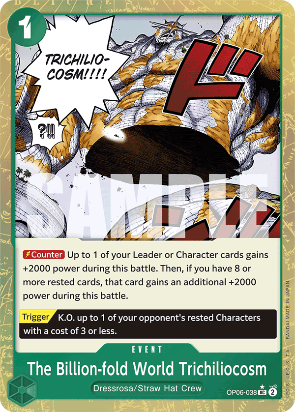 The Billion-fold World Trichiliocosm One Piece card