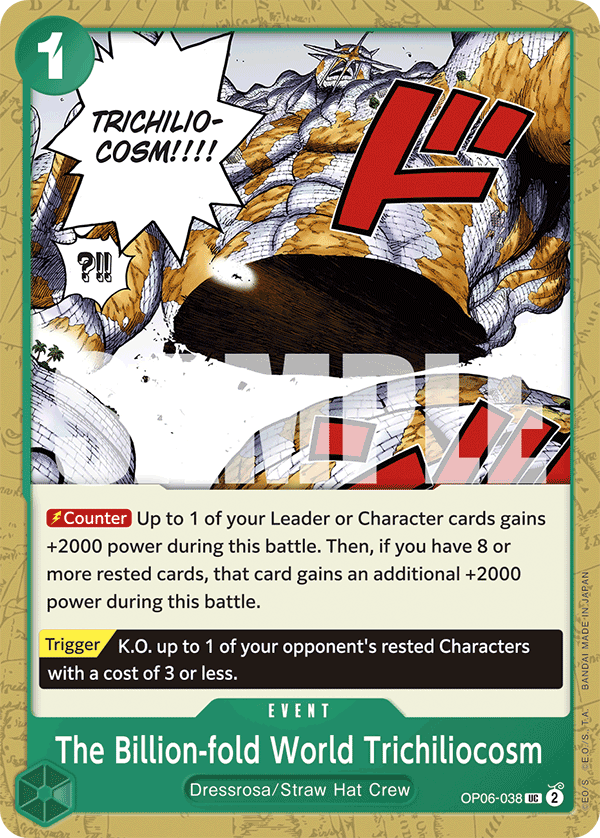 The Billion-fold World Trichiliocosm One Piece card