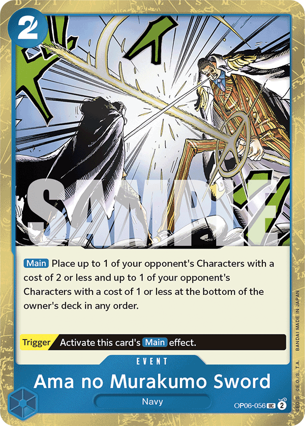 Ama no Murakumo Sword One Piece card