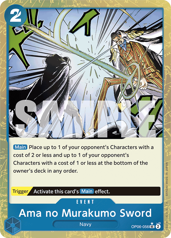 Ama no Murakumo Sword One Piece card