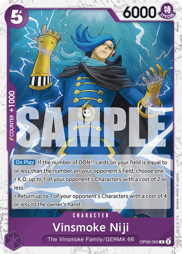 Vinsmoke Niji One Piece card