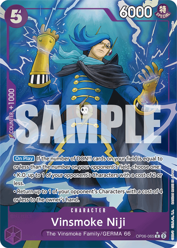 Vinsmoke Niji One Piece card