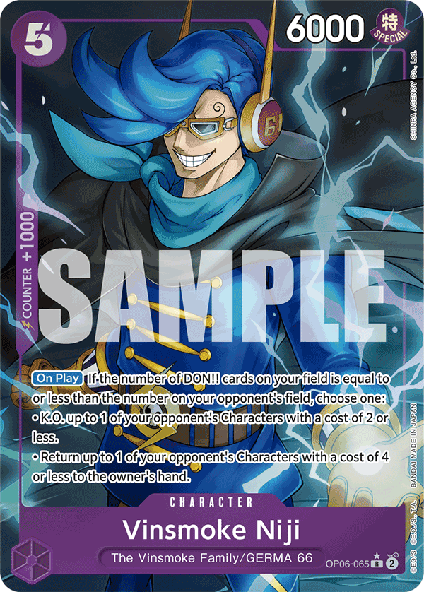 Vinsmoke Niji One Piece card