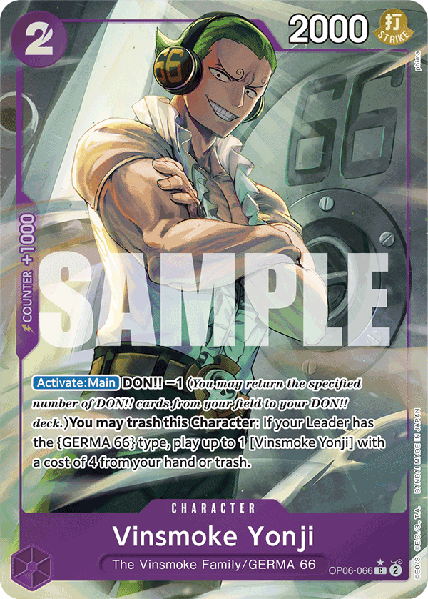 Vinsmoke Yonji One Piece card