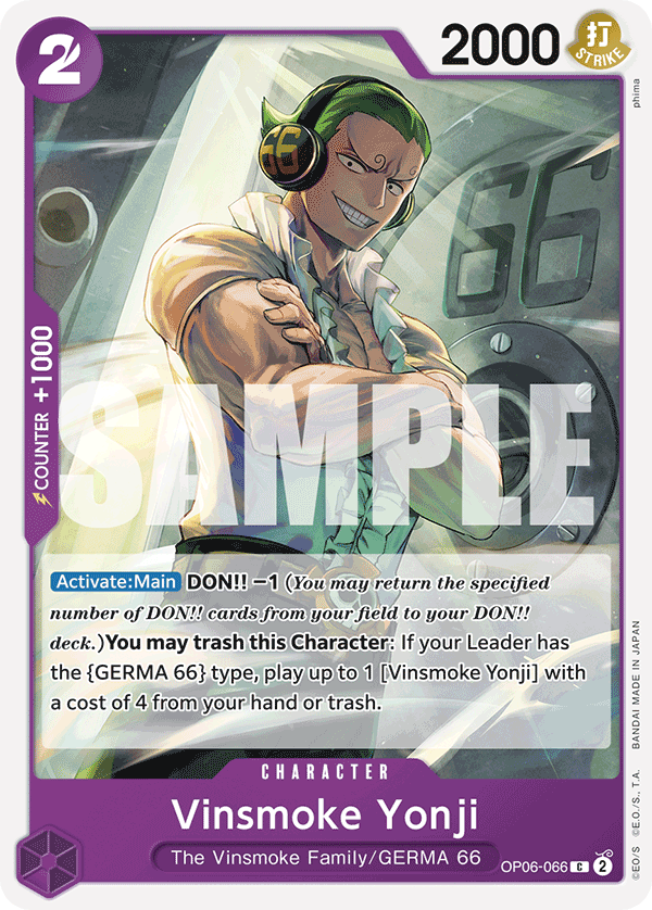 Vinsmoke Yonji One Piece card