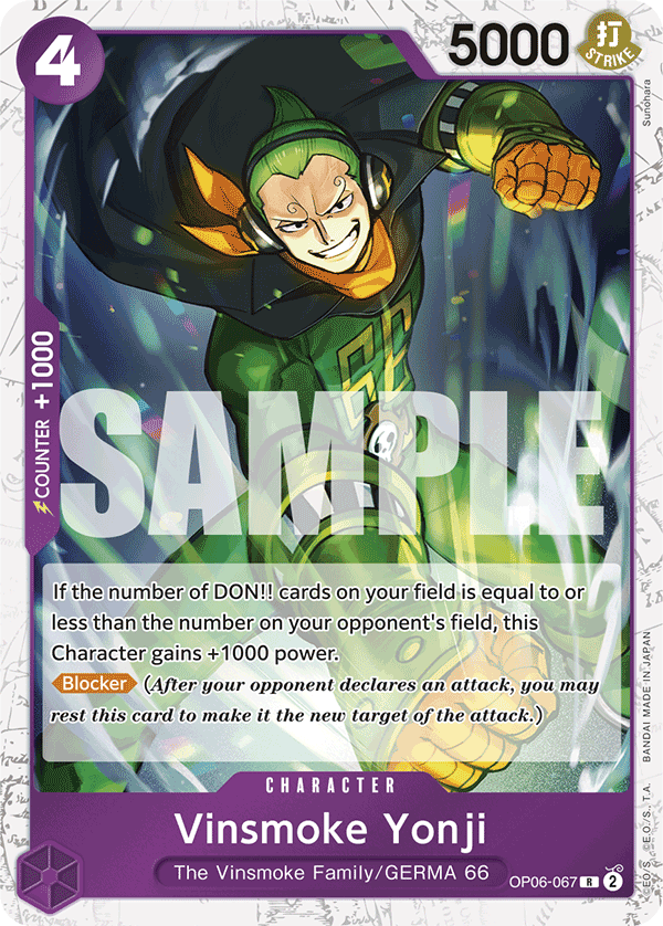 Vinsmoke Yonji One Piece card