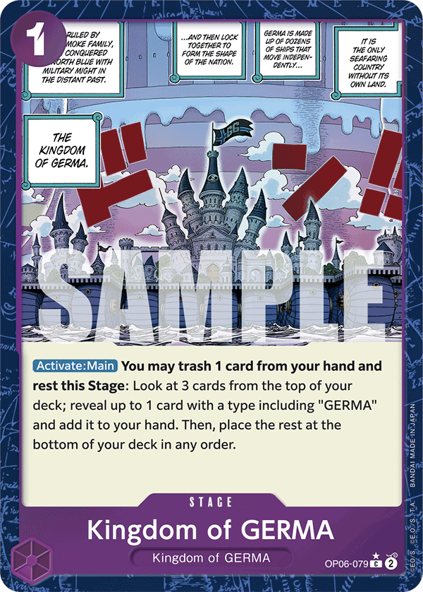 Kingdom of GERMA One Piece card