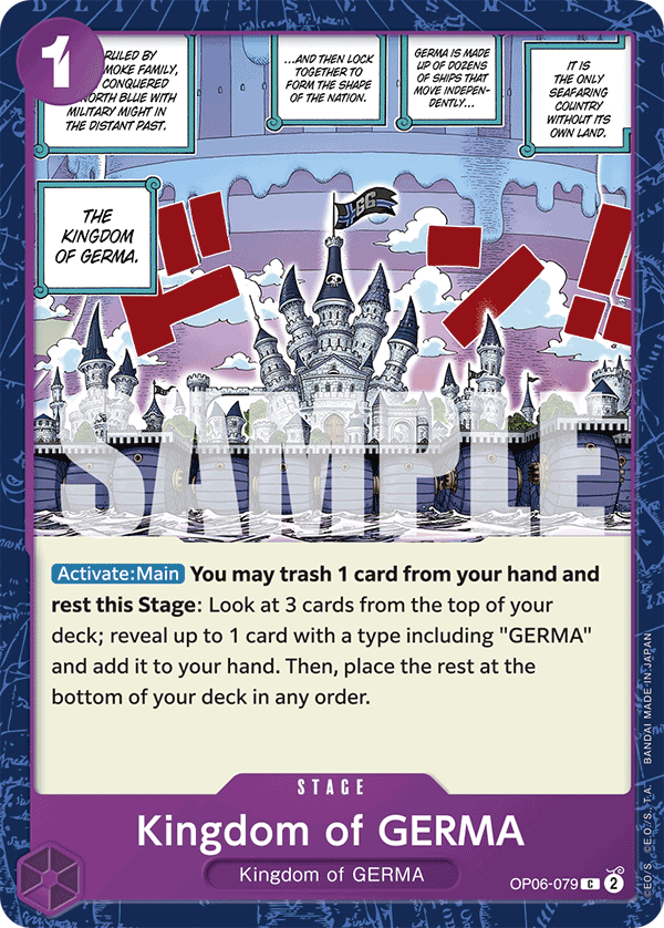 Kingdom of GERMA One Piece card