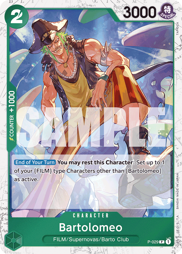 Bartolomeo One Piece card