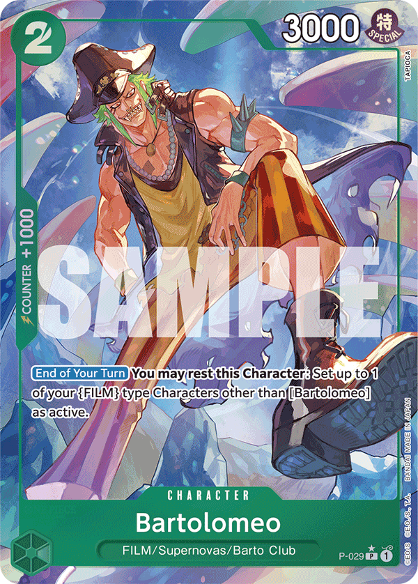 Bartolomeo One Piece card