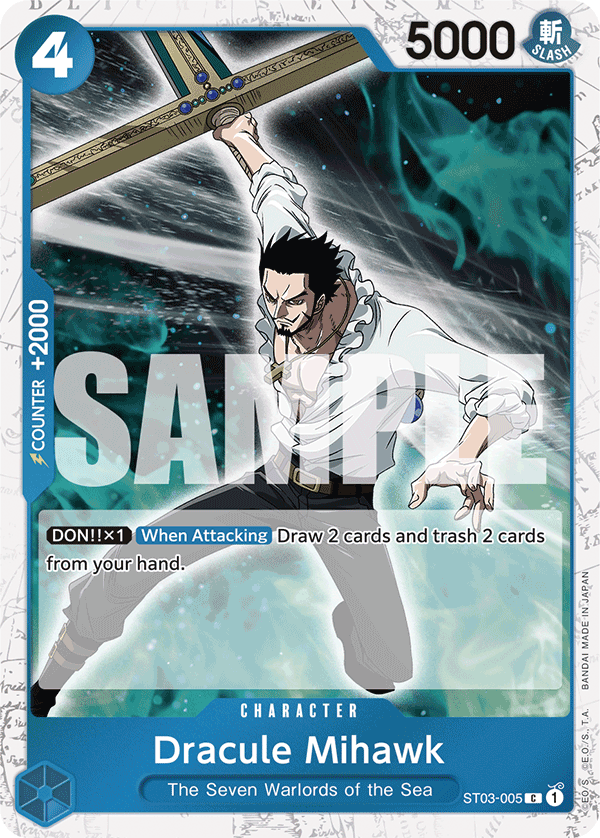 Dracule Mihawk One Piece card