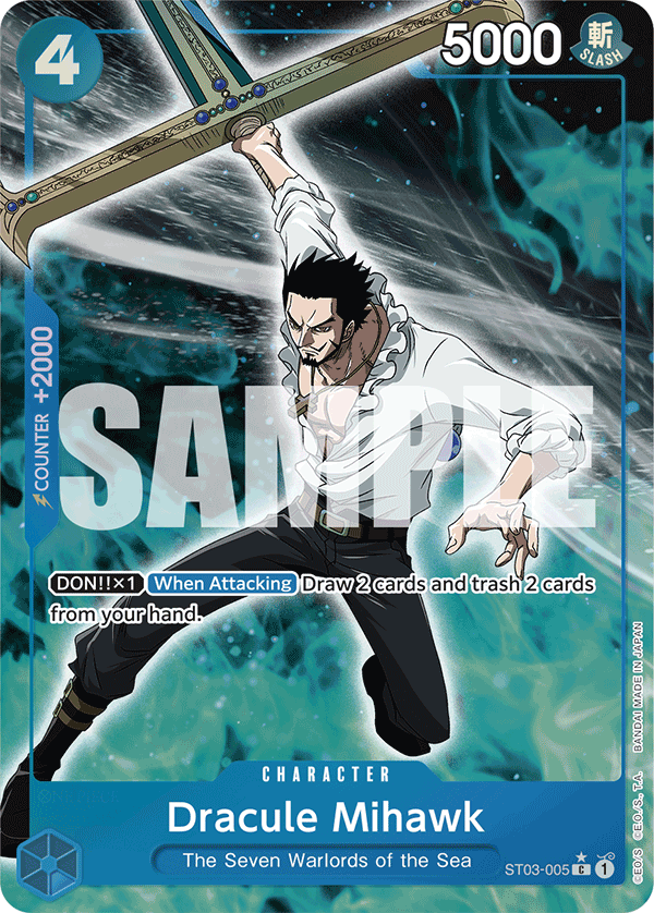 Dracule Mihawk One Piece card